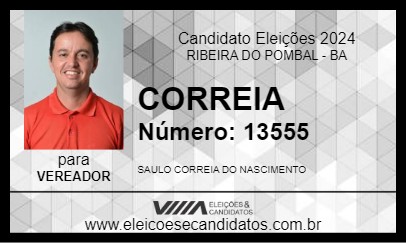 Candidato CORREIA 2024 - RIBEIRA DO POMBAL - Eleições