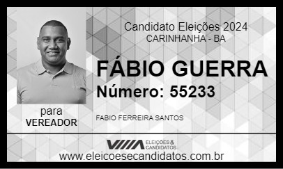 Candidato FÁBIO GUERRA 2024 - CARINHANHA - Eleições