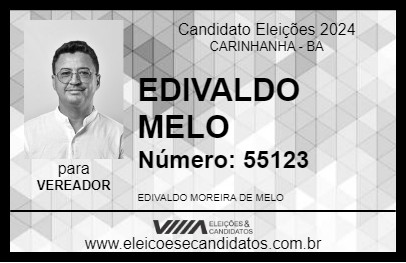 Candidato EDIVALDO MELO 2024 - CARINHANHA - Eleições