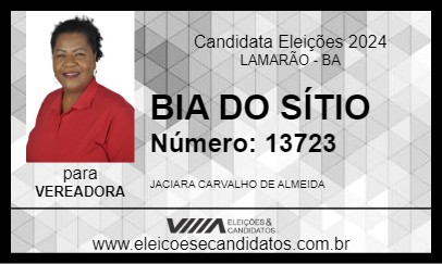 Candidato BIA DO SÍTIO 2024 - LAMARÃO - Eleições