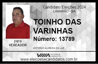 Candidato TOINHO DAS VARINHAS 2024 - LAMARÃO - Eleições