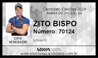 Candidato ZITO BISPO 2024 - BARRA DO CHOÇA - Eleições