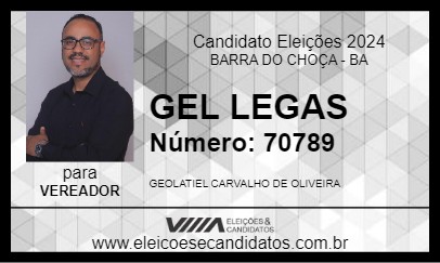 Candidato GEL LEGAS 2024 - BARRA DO CHOÇA - Eleições