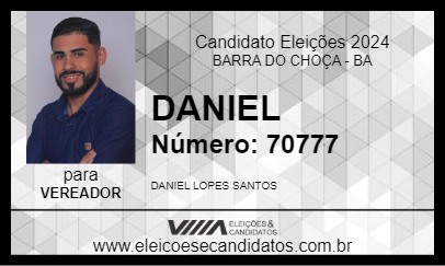 Candidato DANIEL 2024 - BARRA DO CHOÇA - Eleições