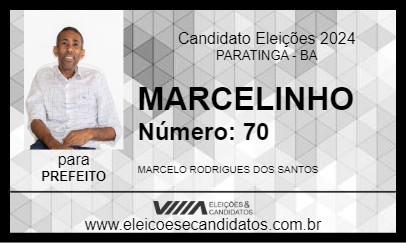 Candidato MARCELINHO 2024 - PARATINGA - Eleições