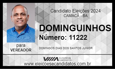 Candidato DOMINGUINHOS 2024 - CAMACÃ - Eleições