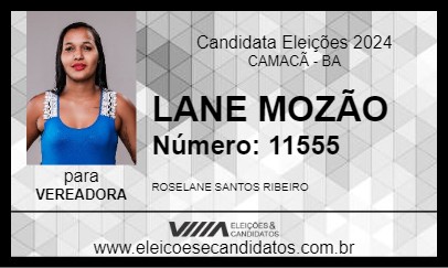 Candidato LANE MOZÃO 2024 - CAMACÃ - Eleições