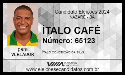 Candidato ÍTALO CAFÉ 2024 - NAZARÉ - Eleições