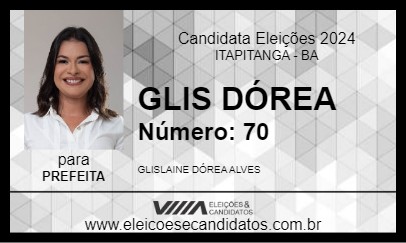 Candidato GLIS DÓREA 2024 - ITAPITANGA - Eleições