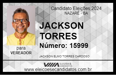 Candidato JACKSON TORRES 2024 - NAZARÉ - Eleições