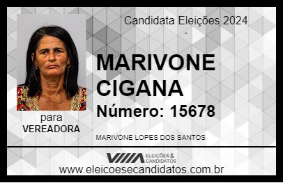 Candidato MARIVONE CIGANA 2024 - NAZARÉ - Eleições