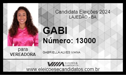 Candidato GABI 2024 - LAJEDÃO - Eleições