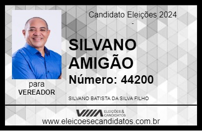 Candidato SILVANO AMIGÃO 2024 - ILHÉUS - Eleições