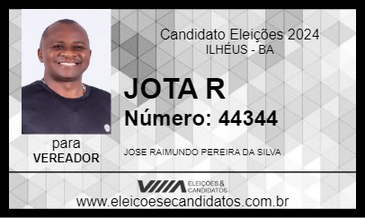 Candidato JOTA R 2024 - ILHÉUS - Eleições