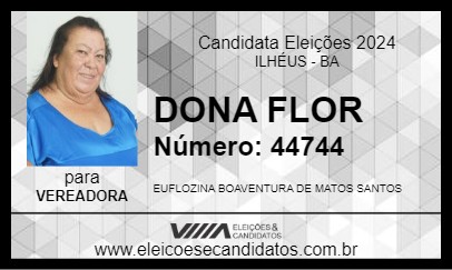 Candidato DONA FLOR 2024 - ILHÉUS - Eleições