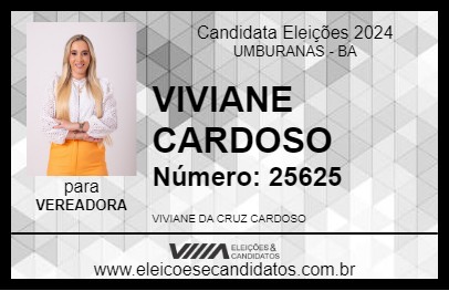 Candidato VIVIANE CARDOSO 2024 - UMBURANAS - Eleições