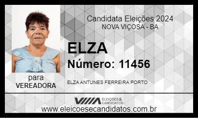 Candidato ELZA 2024 - NOVA VIÇOSA - Eleições