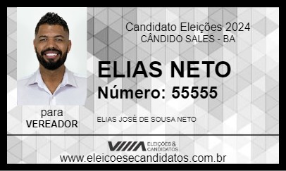 Candidato ELIAS NETO 2024 - CÂNDIDO SALES - Eleições