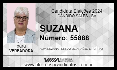 Candidato SUZANA 2024 - CÂNDIDO SALES - Eleições