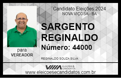 Candidato SARGENTO REGINALDO 2024 - NOVA VIÇOSA - Eleições