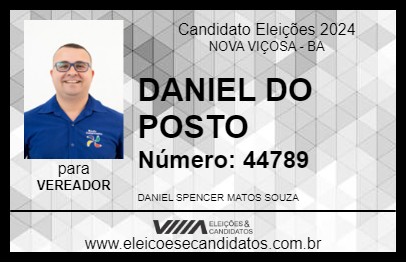 Candidato DANIEL DO POSTO 2024 - NOVA VIÇOSA - Eleições