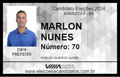 Candidato MARLON NUNES 2024 - BARROCAS - Eleições