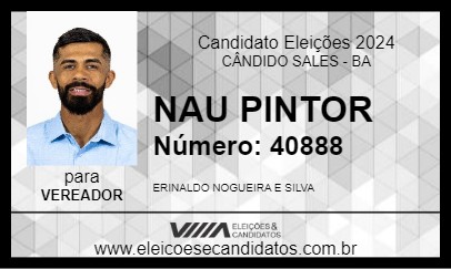 Candidato NAU PINTOR 2024 - CÂNDIDO SALES - Eleições