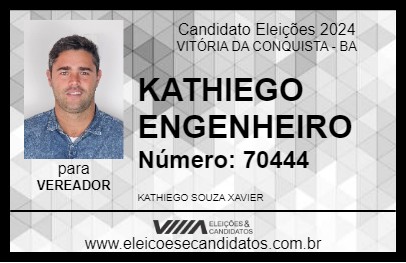 Candidato KATHIEGO ENGENHEIRO 2024 - VITÓRIA DA CONQUISTA - Eleições