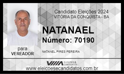 Candidato NATANAEL 2024 - VITÓRIA DA CONQUISTA - Eleições