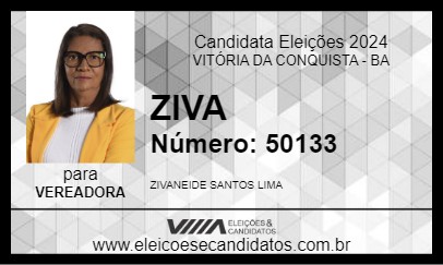 Candidato ZIVA 2024 - VITÓRIA DA CONQUISTA - Eleições