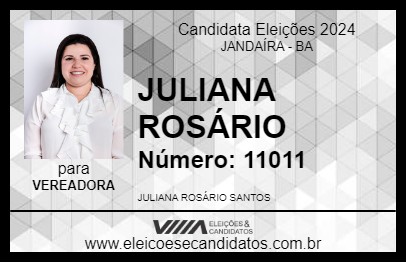 Candidato JULIANA ROSÁRIO 2024 - JANDAÍRA - Eleições