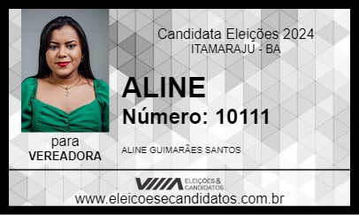 Candidato ALINE 2024 - ITAMARAJU - Eleições