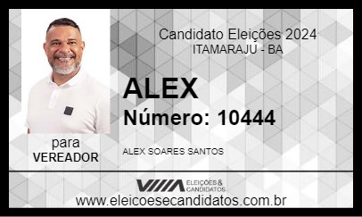 Candidato ALEX 2024 - ITAMARAJU - Eleições