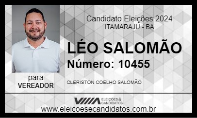 Candidato LÉO SALOMÃO 2024 - ITAMARAJU - Eleições