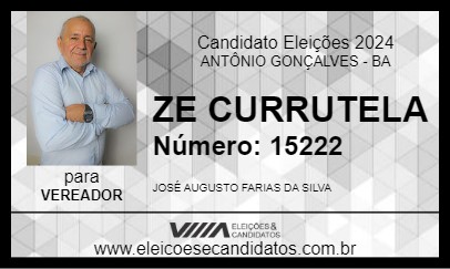 Candidato ZE CURRUTELA 2024 - ANTÔNIO GONÇALVES - Eleições