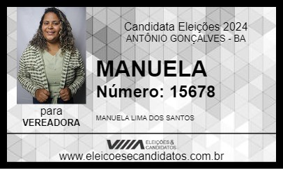 Candidato MANUELA 2024 - ANTÔNIO GONÇALVES - Eleições