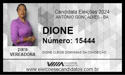 Candidato DIONE 2024 - ANTÔNIO GONÇALVES - Eleições