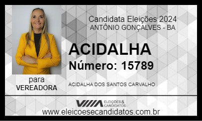 Candidato ACIDALHA 2024 - ANTÔNIO GONÇALVES - Eleições