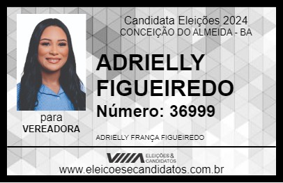 Candidato ADRIELLY FIGUEIREDO 2024 - CONCEIÇÃO DO ALMEIDA - Eleições