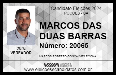 Candidato MARCOS DAS DUAS BARRAS 2024 - POÇÕES - Eleições