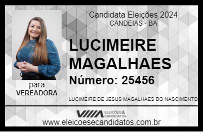 Candidato LUCIMEIRE MAGALHAES 2024 - CANDEIAS - Eleições