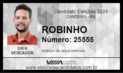 Candidato ROBINHO 2024 - CANDEIAS - Eleições