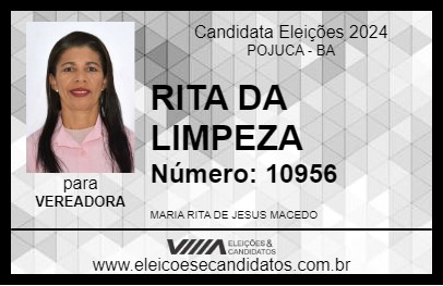 Candidato RITA DA LIMPEZA 2024 - POJUCA - Eleições