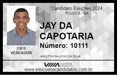 Candidato JAY DA CAPOTARIA 2024 - POJUCA - Eleições