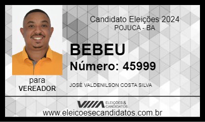 Candidato BEBEU 2024 - POJUCA - Eleições