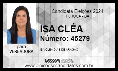 Candidato ISA CLÉA 2024 - POJUCA - Eleições