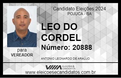 Candidato LEO DO CORDEL 2024 - POJUCA - Eleições