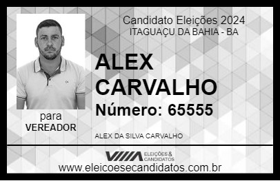 Candidato ALEX CARVALHO 2024 - ITAGUAÇU DA BAHIA - Eleições