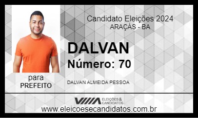 Candidato DALVAN 2024 - ARAÇÁS - Eleições