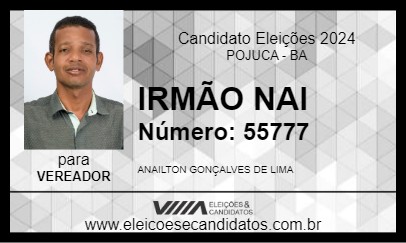 Candidato IRMÃO NAI 2024 - POJUCA - Eleições